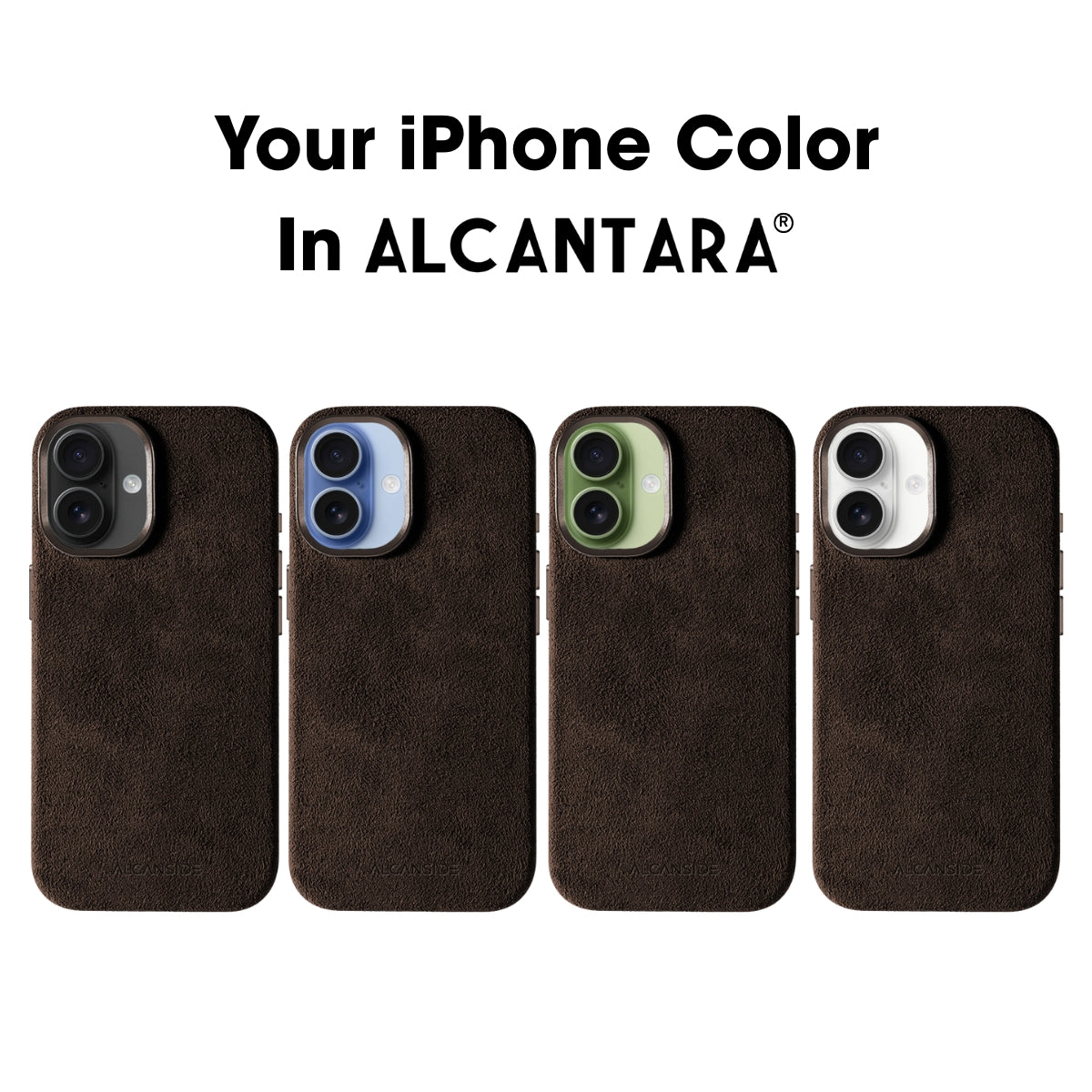 iPhone 17 - Alcantara Case - Chocolate Brown