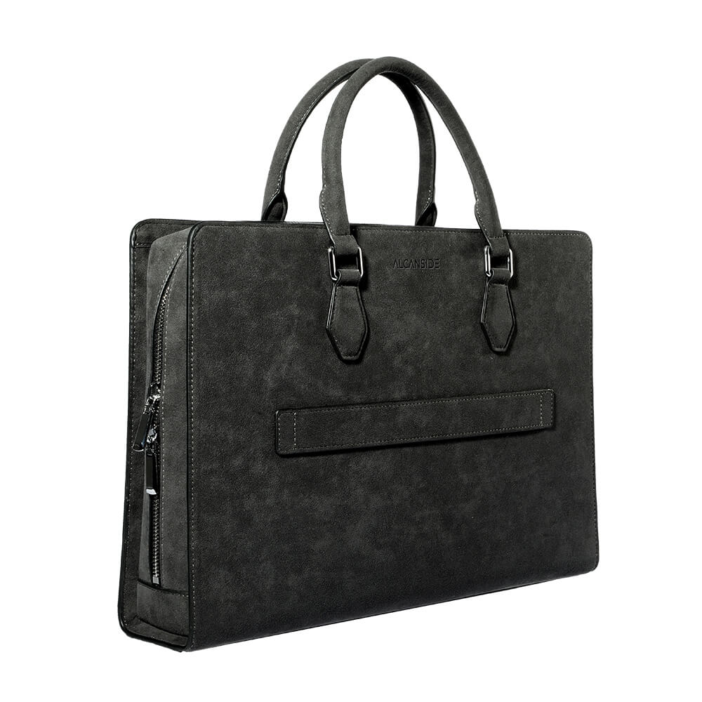 Alcantara Laptop Bag - Space Grey