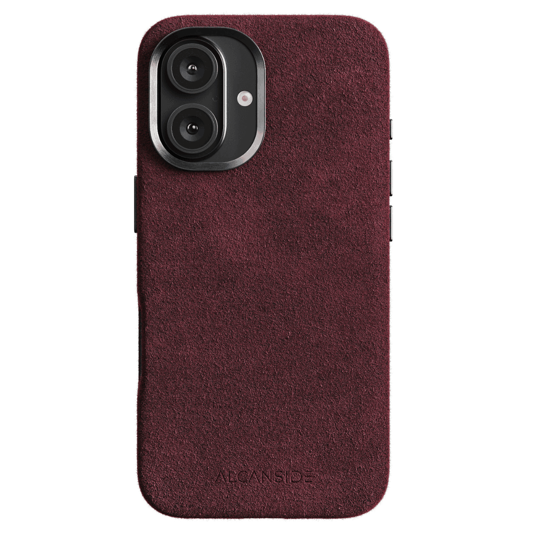 iPhone 16 - Alcantara Case - Wine Red
