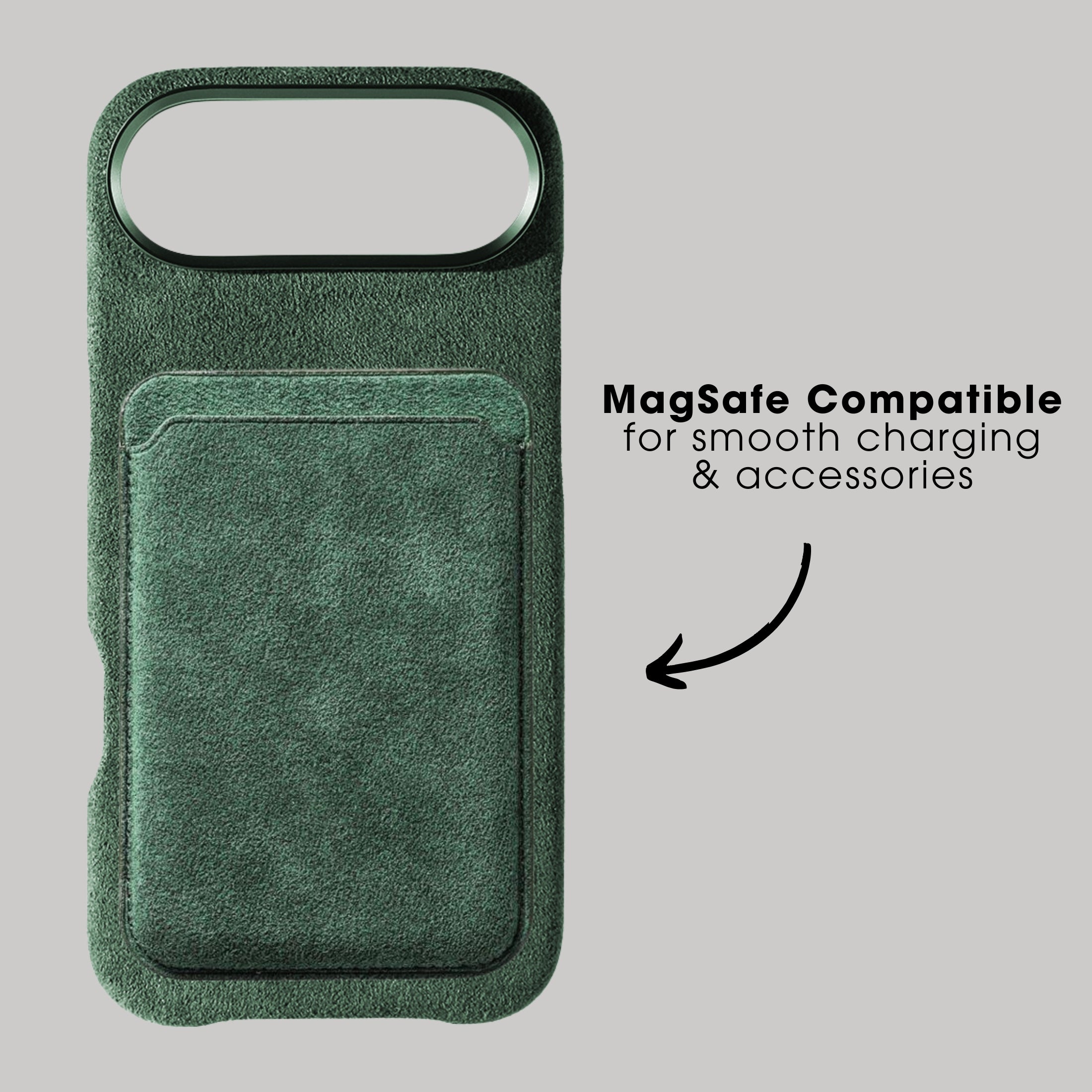iPhone 17 Air - Alcantara Case - Midnight Green