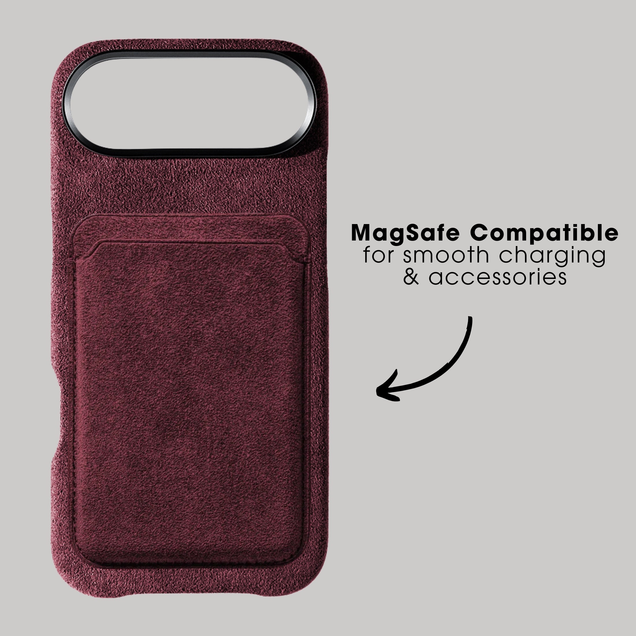 iPhone 17 Air - Alcantara Case - Wine Red