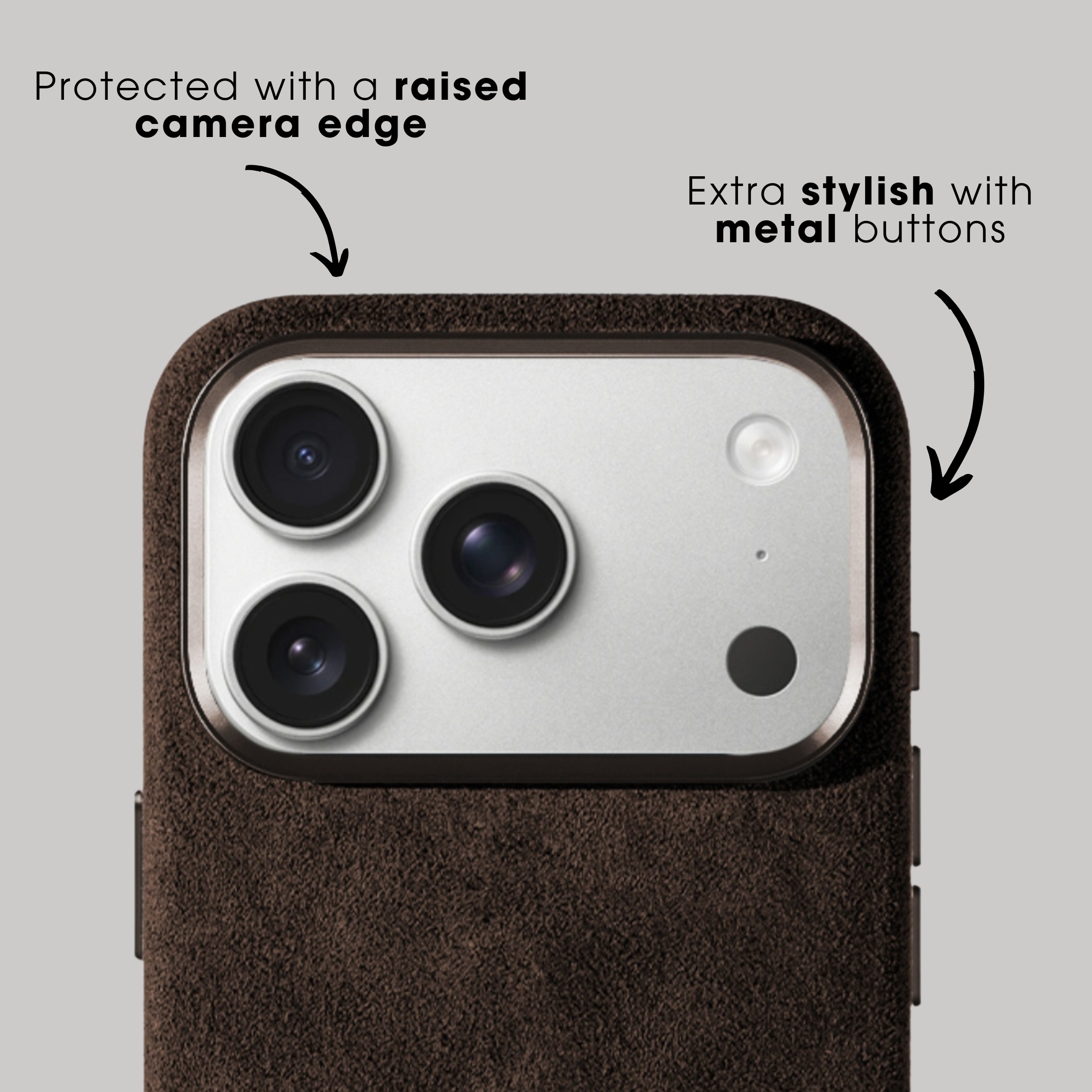 iPhone 17 Pro Max - Alcantara Case - Chocolate Brown