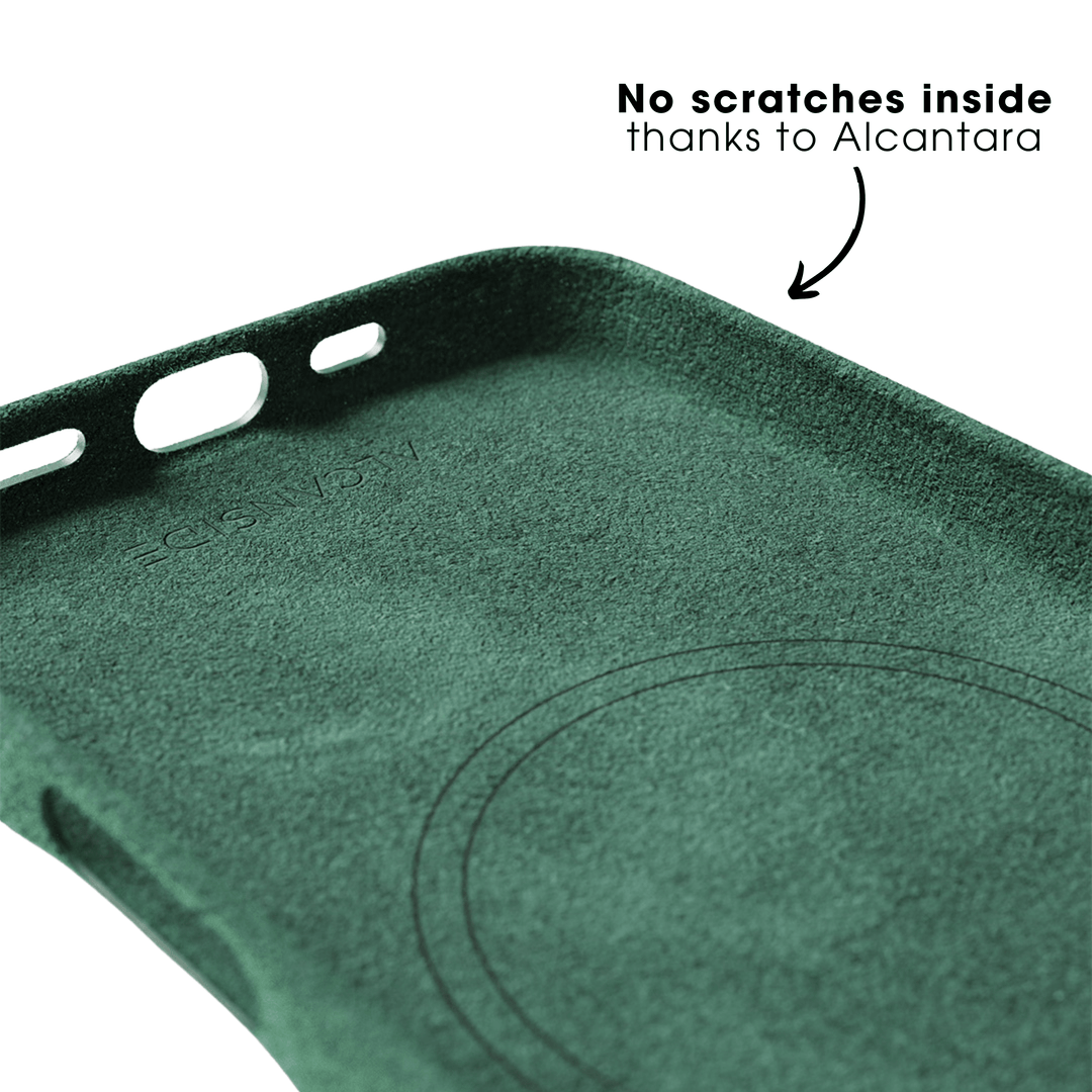 iPhone 16 Pro Max - Alcantara Case- Midnight Green