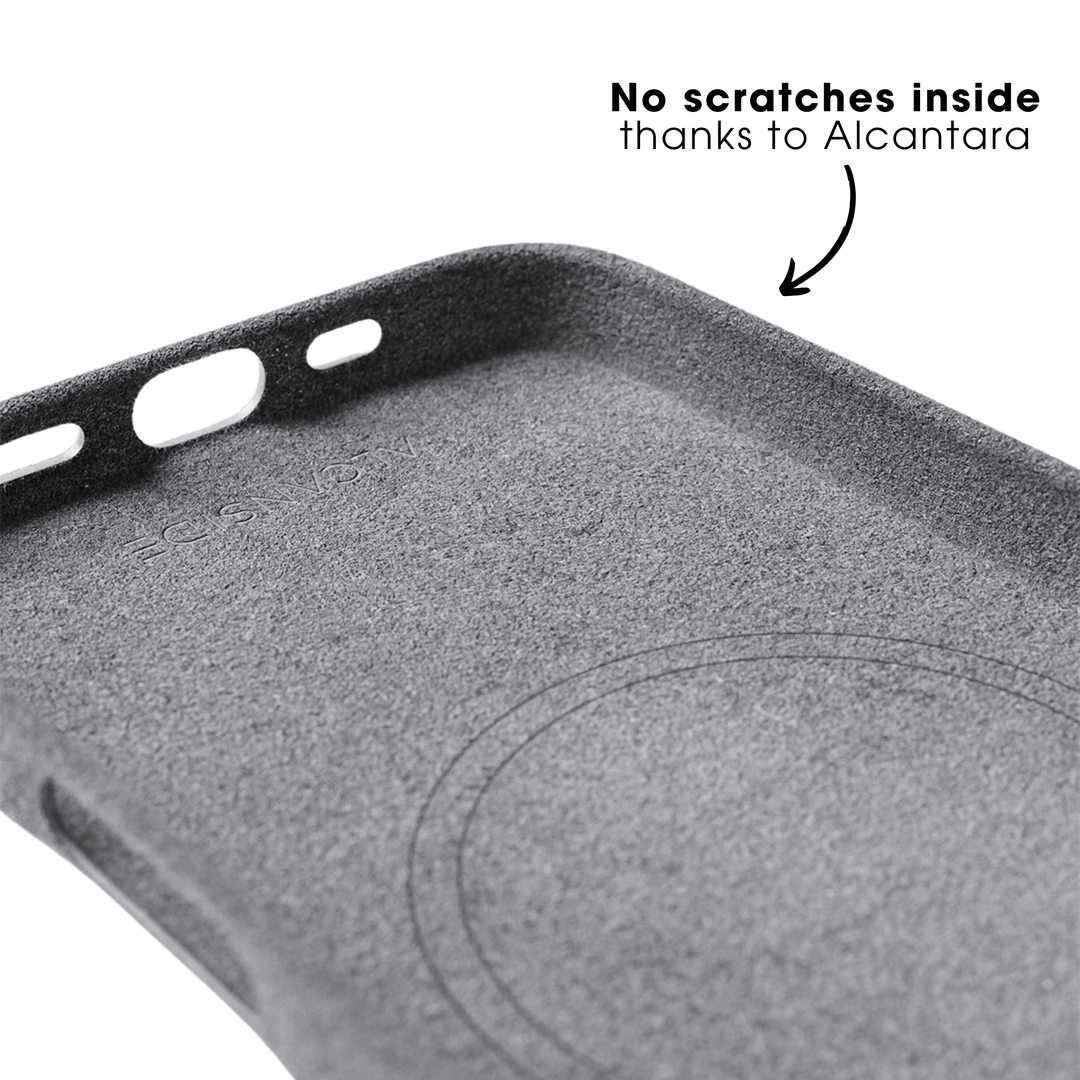 iPhone 16 - Alcantara Case - Nardo Gray