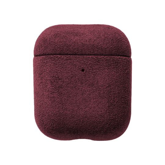 AirPods 1/2 Gen Alcantara Case - Red - Alcanside