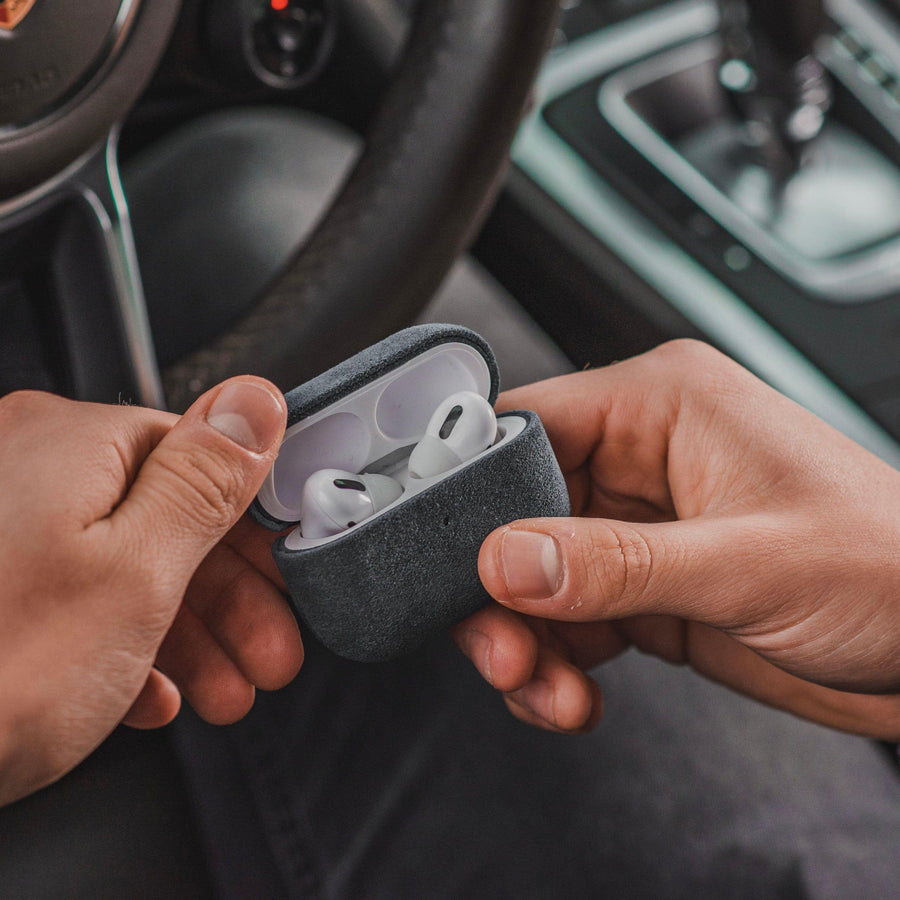 MTA x Alcanside - AirPods 1/2 Gen Alcantara Case - Space Grey - Alcanside
