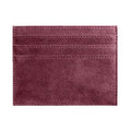 Alcantara Card Wallet - Wine Red