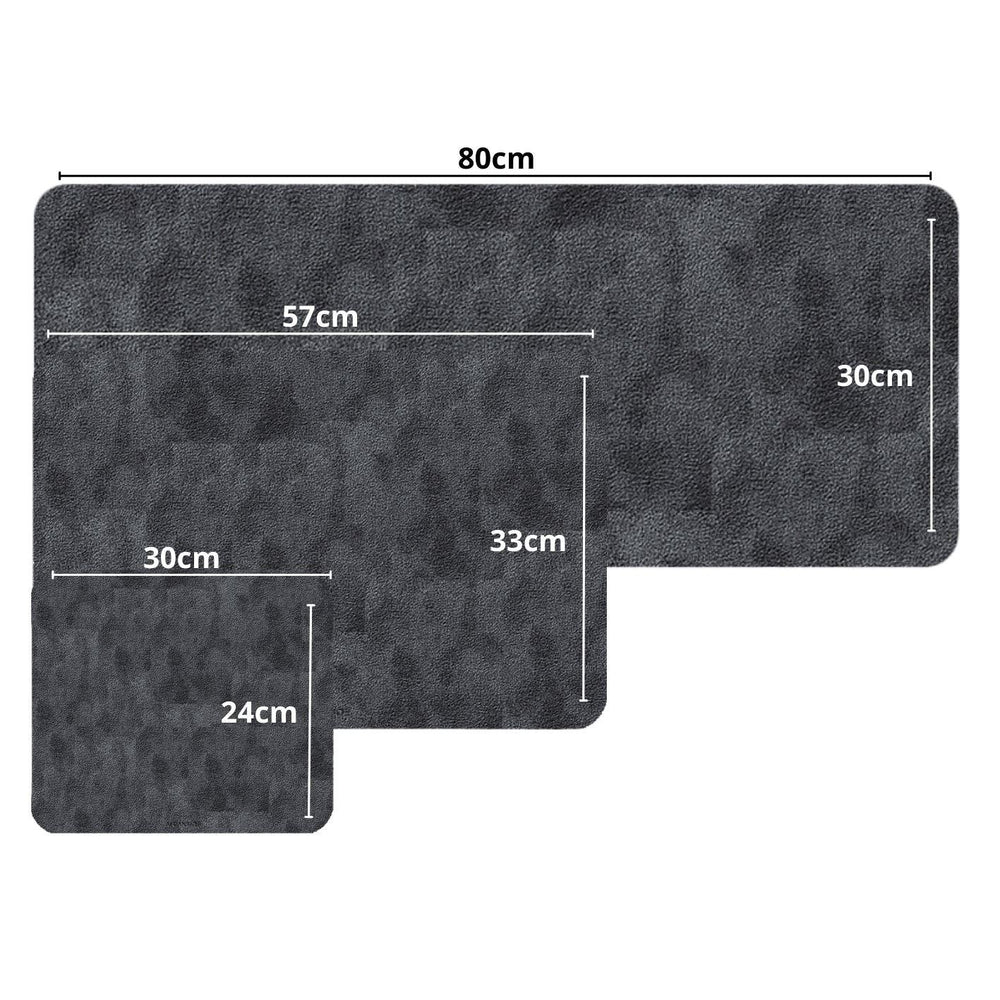 Alcantara Mousepad 80x30cm - Space Grey - Alcanside