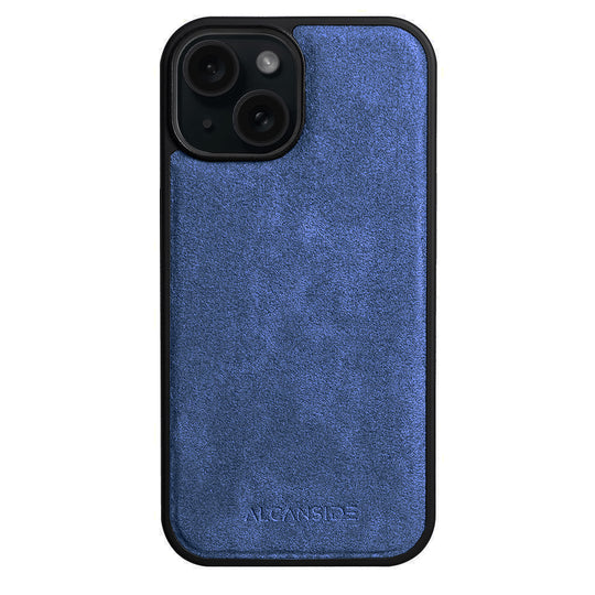 iPhone 15 - Alcantara Back Cover - Ocean Blue