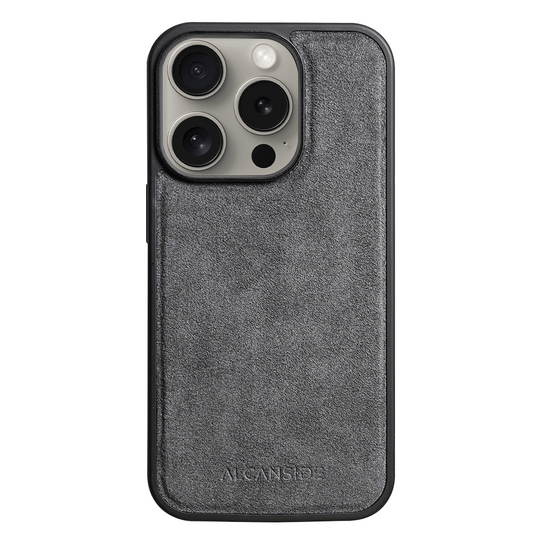 iPhone 16 Pro - Alcantara Back Cover - Nardo Gray