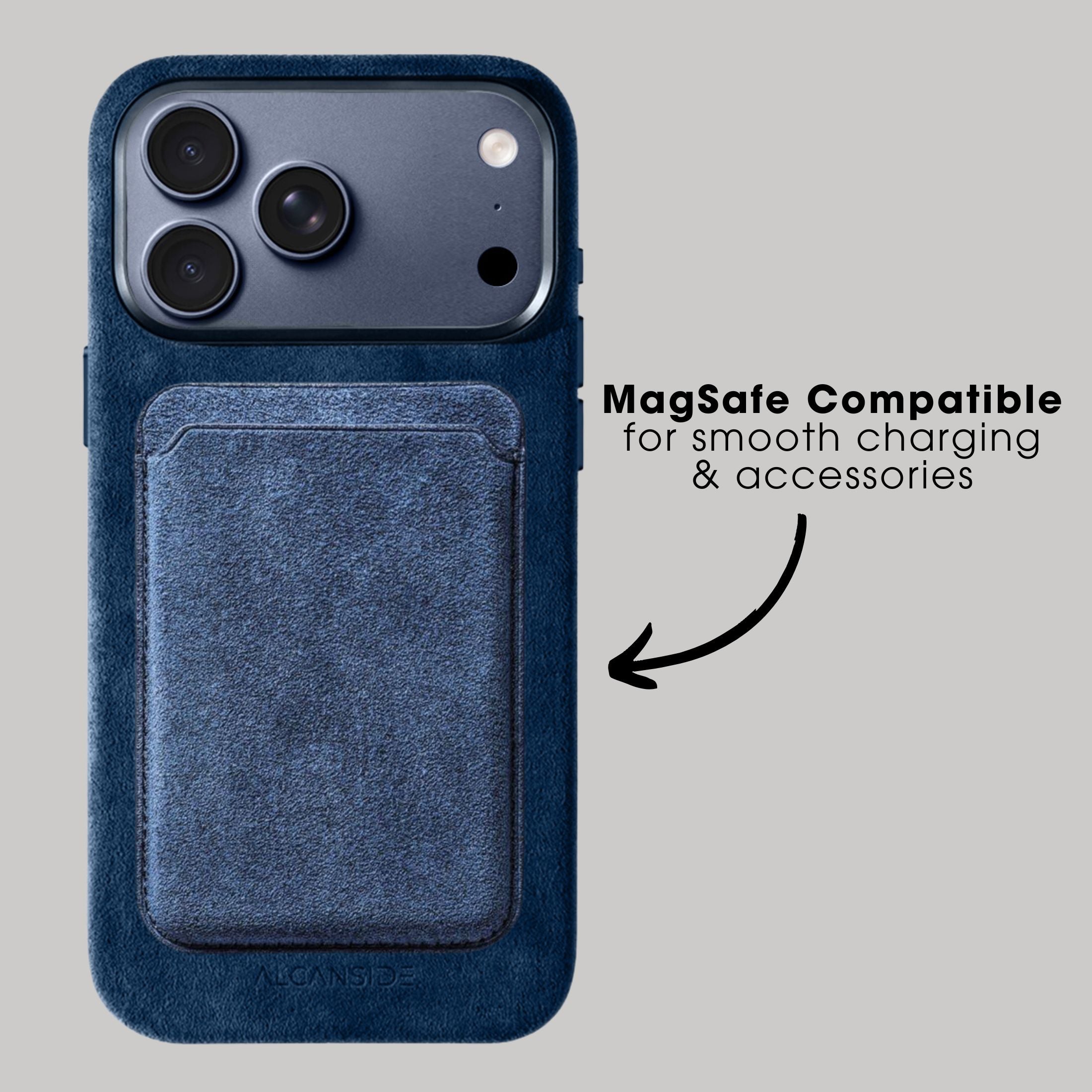 iPhone 17 Pro - Alcantara Case - Navy Blue
