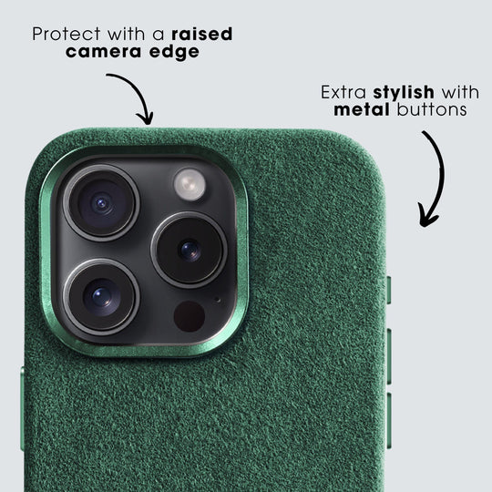 iPhone 11 - Alcantara Case- Midnight Green - Alcanside