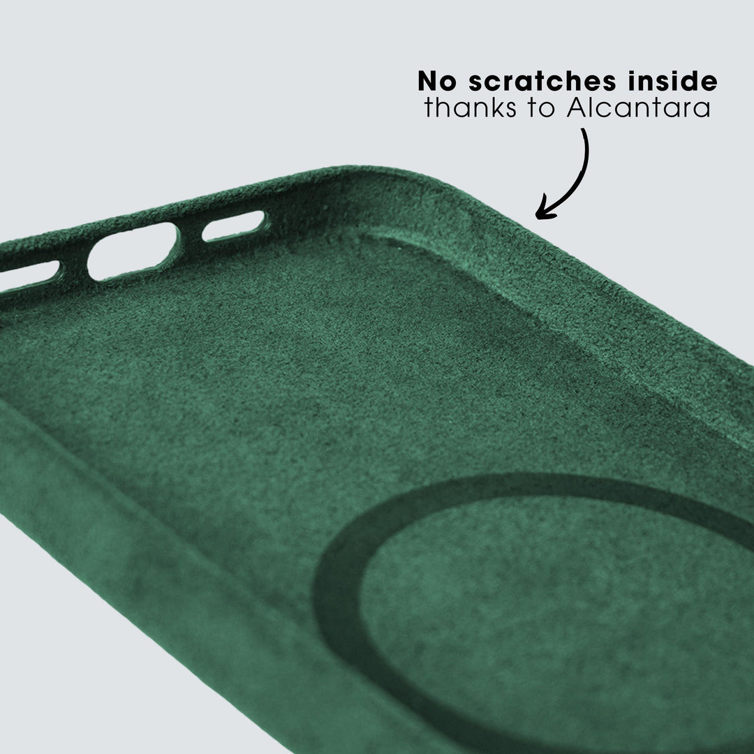 iPhone 11 - Alcantara Case- Midnight Green - Alcanside