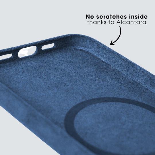 iPhone 14 Pro - Alcantara Case - Ocean blue - Alcanside