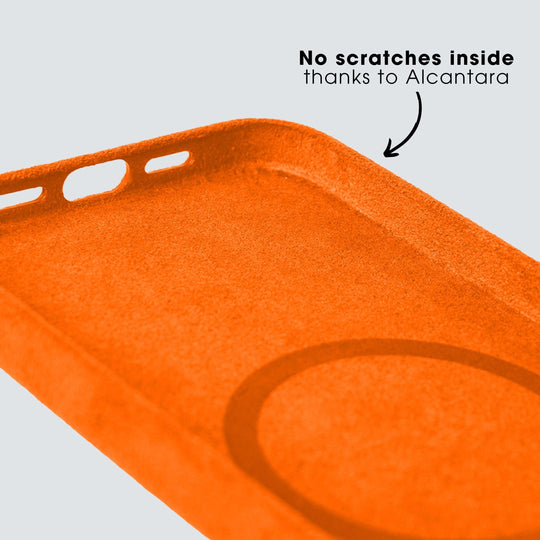 Limited Edition - iPhone 12 Pro Max - Alcantara Case - Orange - Alcanside