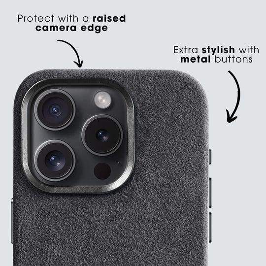 iPhone 14 Pro - Alcantara Case - Space Grey - Alcanside