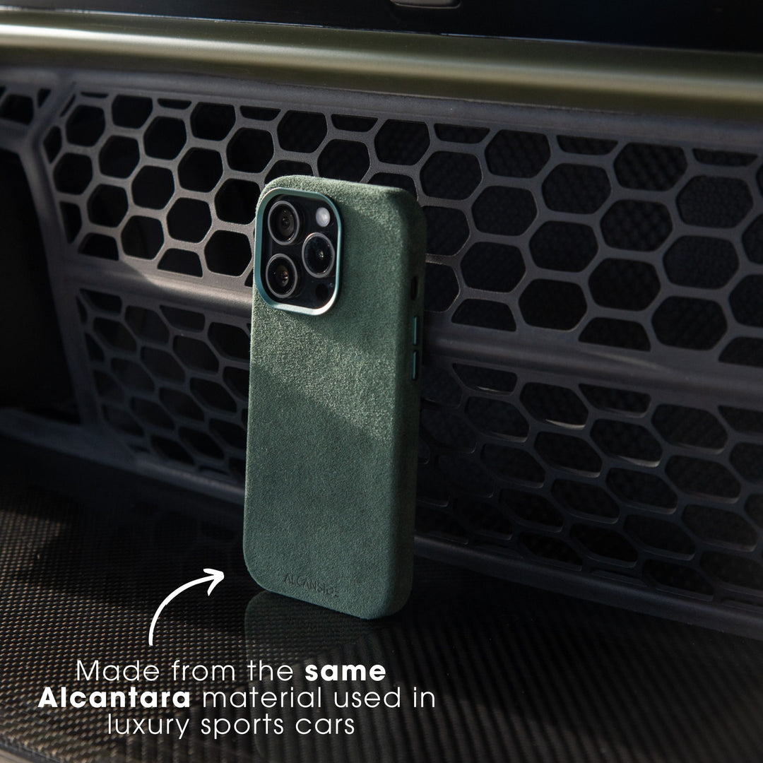 iPhone 16 Pro Max - Alcantara Case- Midnight Green