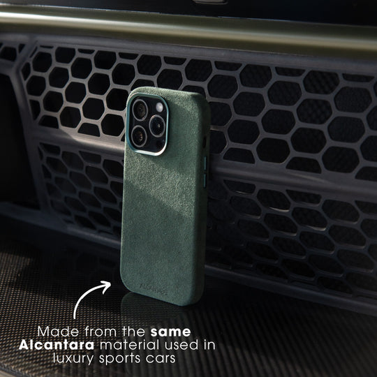 iPhone 16 Pro - Alcantara Case- Midnight Green